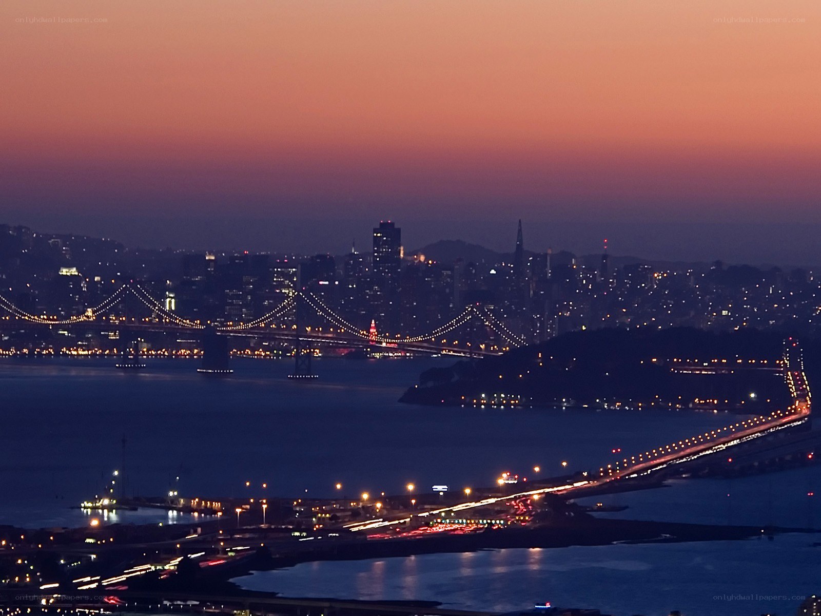 San Francisco at dusk