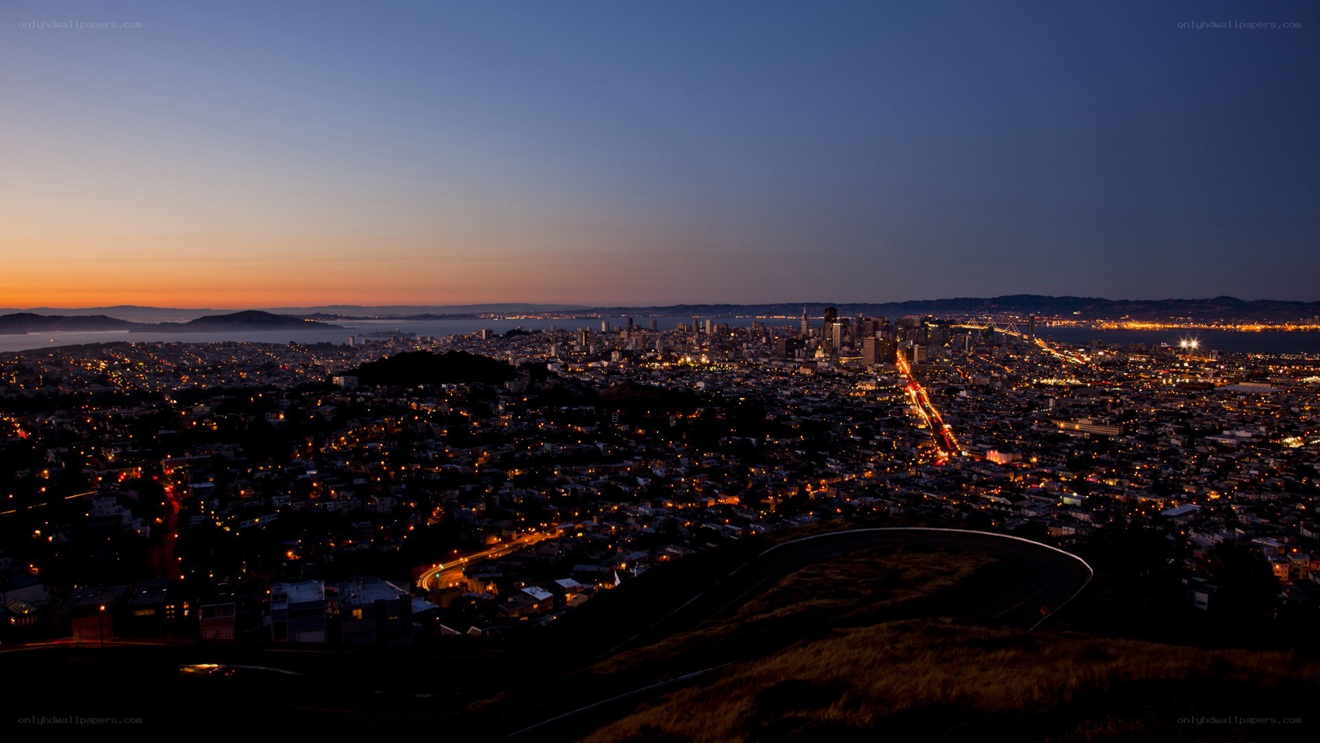 San Francisco at dusk