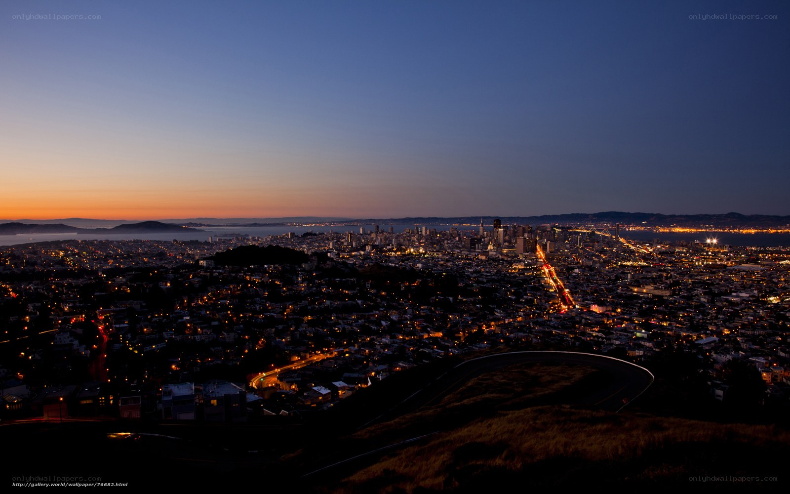San Francisco at dusk