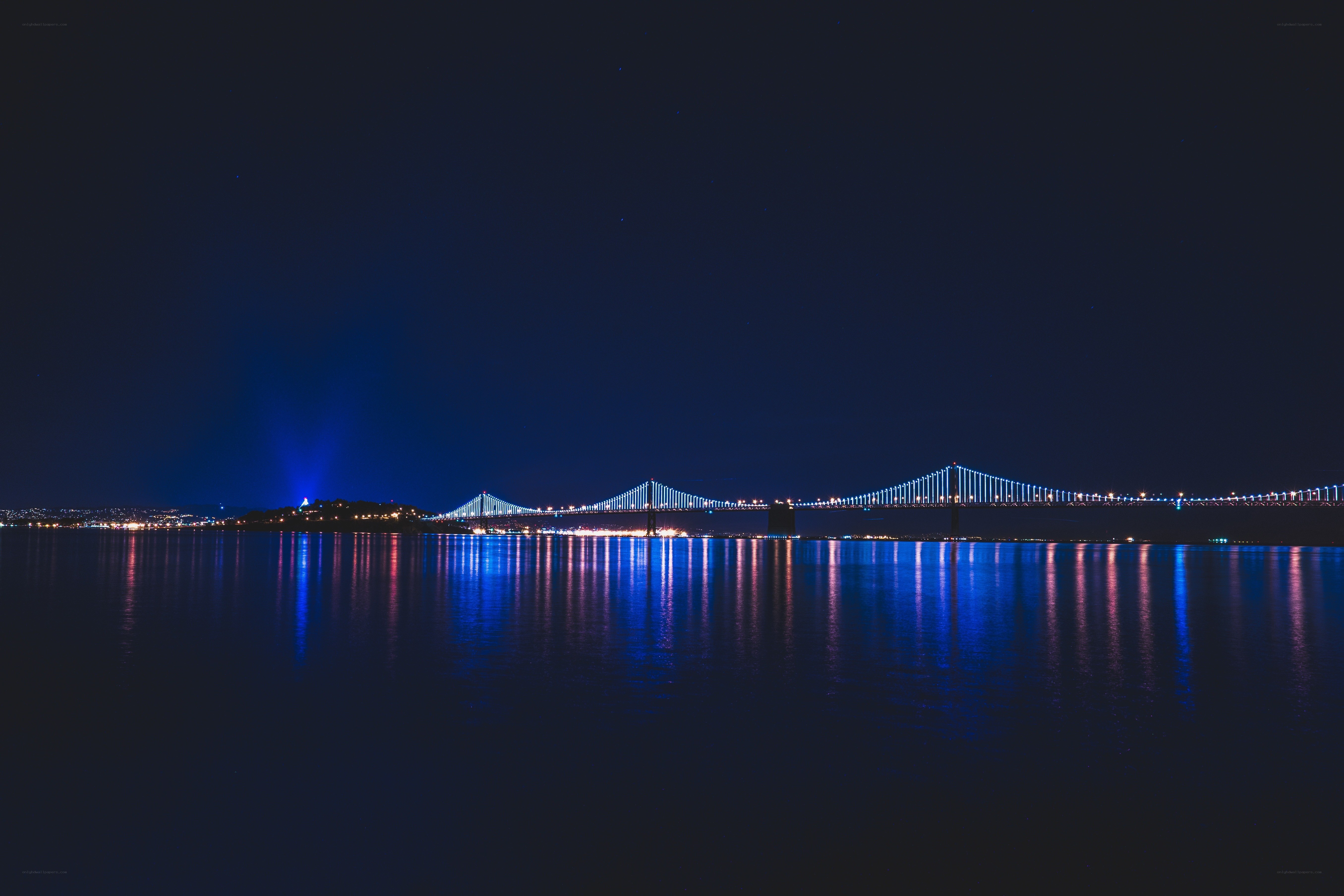 San Francisco Bay at night
