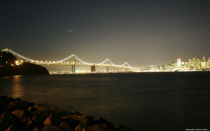 San Francisco Bay at night