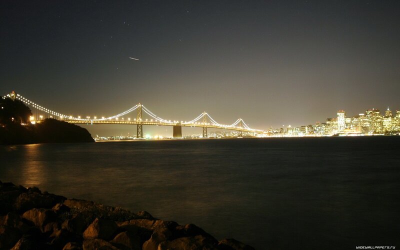 San Francisco Bay at night