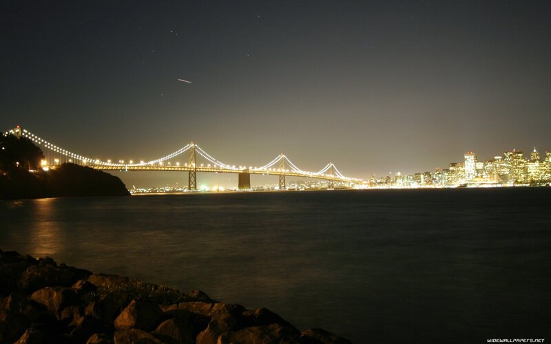 San Francisco Bay at night