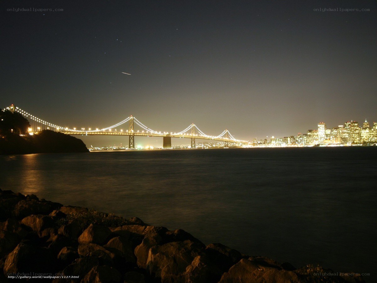 San Francisco Bay at night