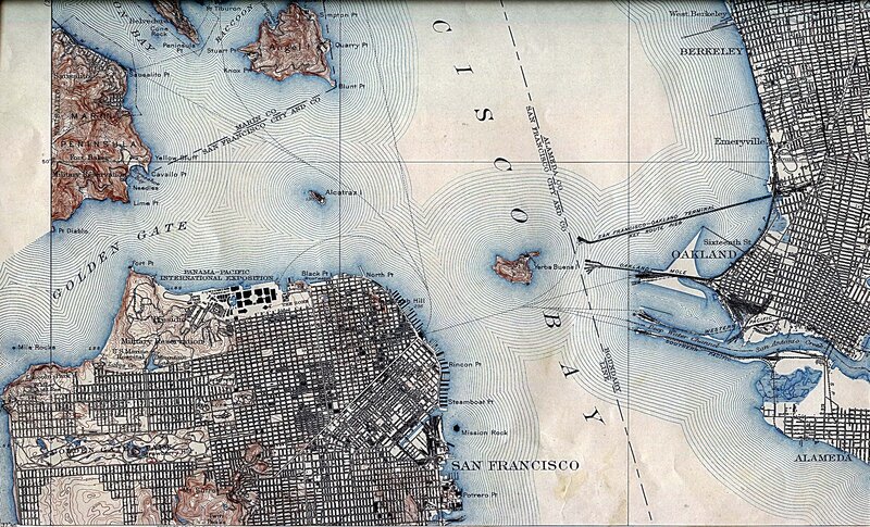 San Francisco Bay map