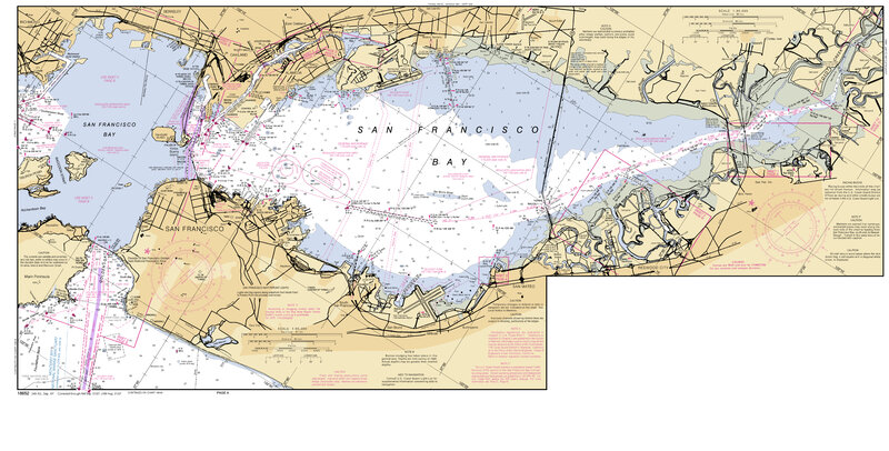 San Francisco Bay nautical chart