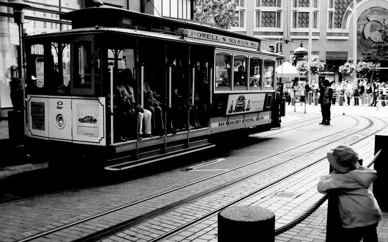 San Francisco cable car on Powell Street