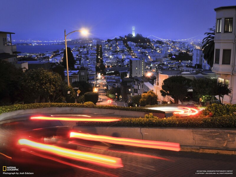 San Francisco Cityscape — Blue, Serene, Night