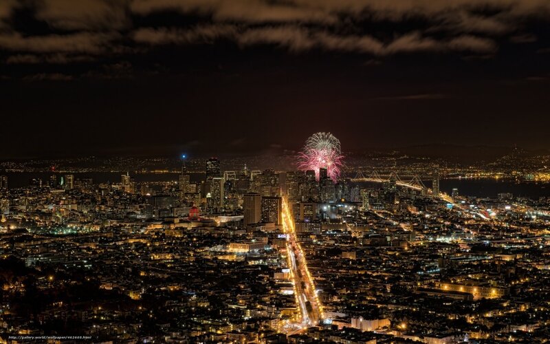 San Francisco fireworks display