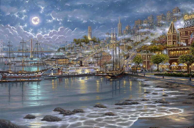 San Francisco Harbor at Night