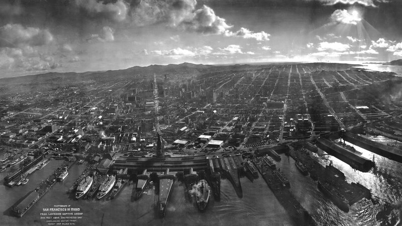 San Francisco in Ruins — Black
