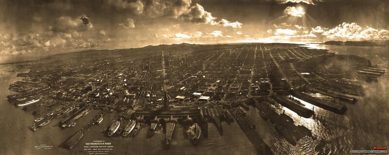 San Francisco in Ruins Panorama
