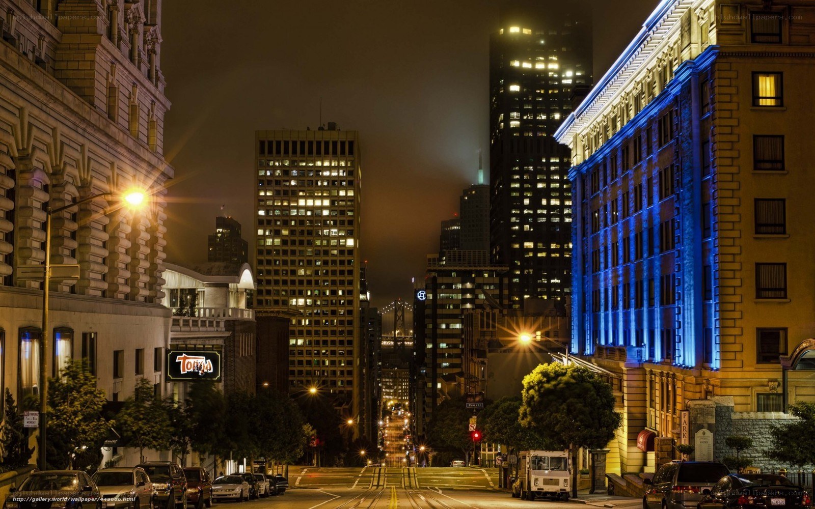 San Francisco night street scene