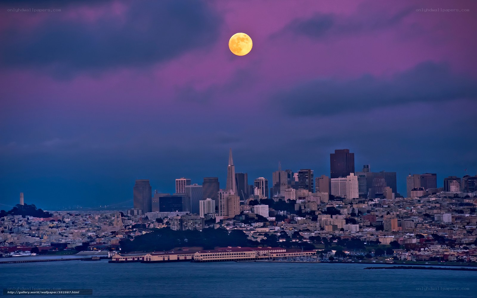 San Francisco skyline at dusk