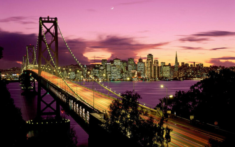 San Francisco skyline at dusk