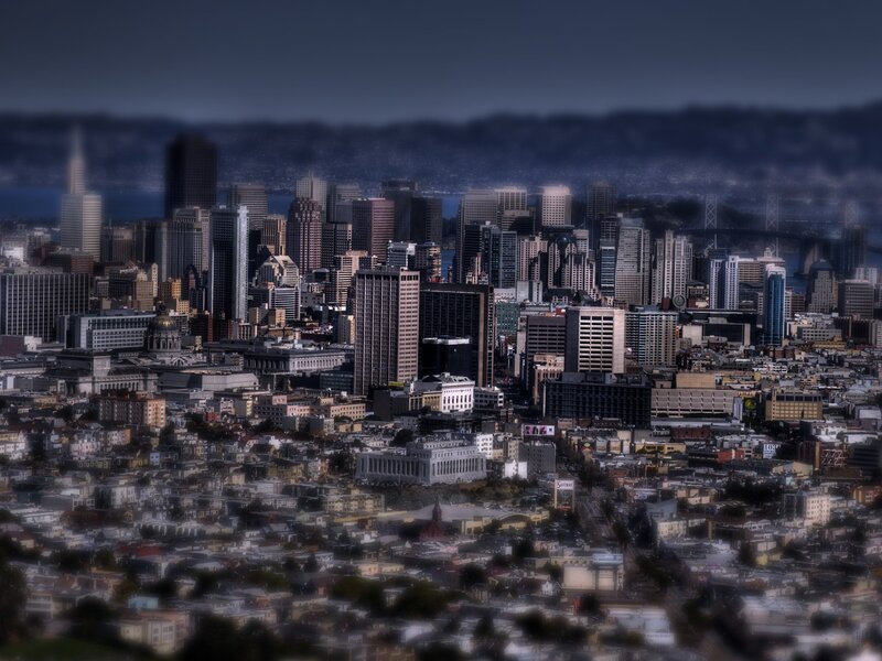 San Francisco skyline at dusk