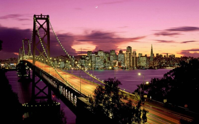San Francisco skyline at dusk