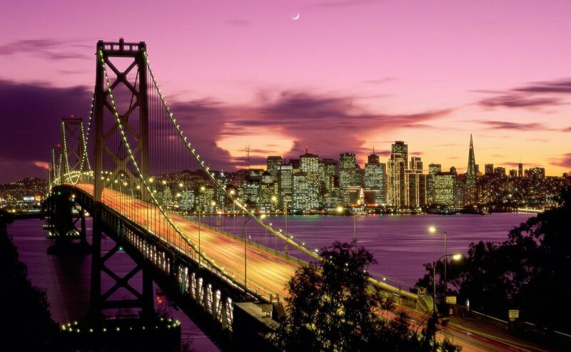 San Francisco skyline at dusk