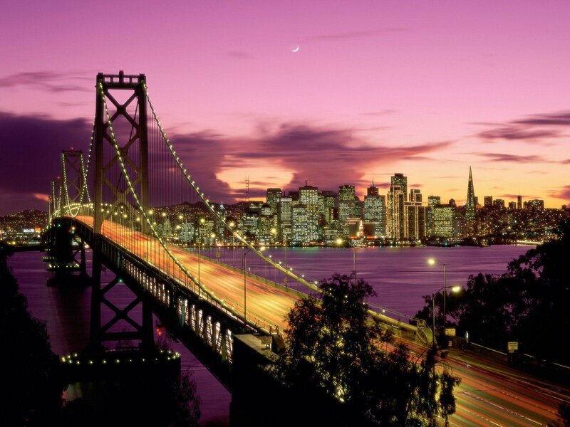 San Francisco skyline at dusk