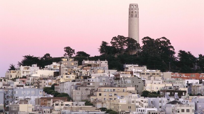 San Francisco skyline at dusk