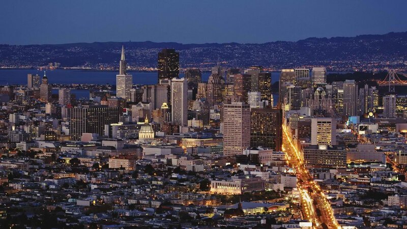 San Francisco skyline at dusk