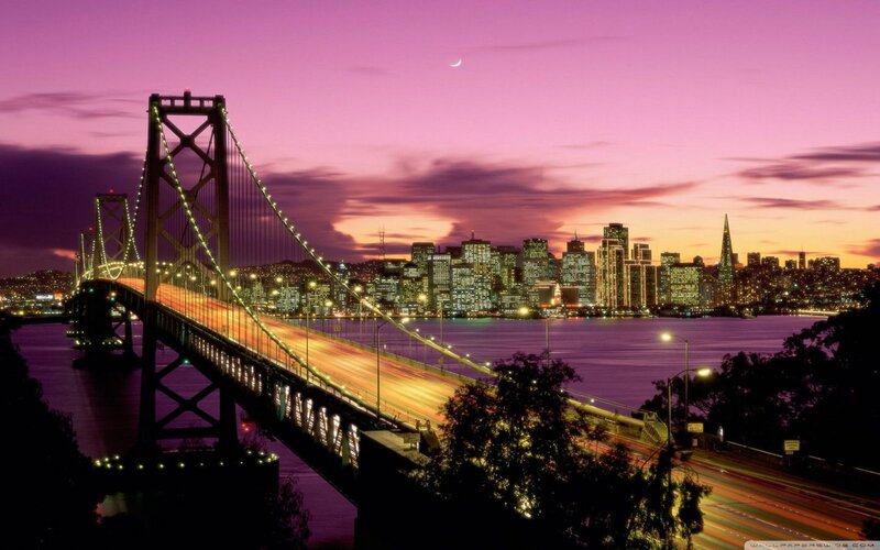 San Francisco skyline at dusk
