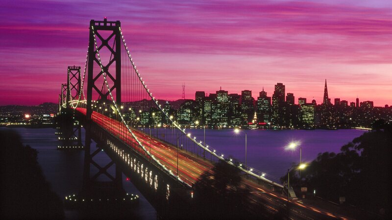 San Francisco skyline at dusk