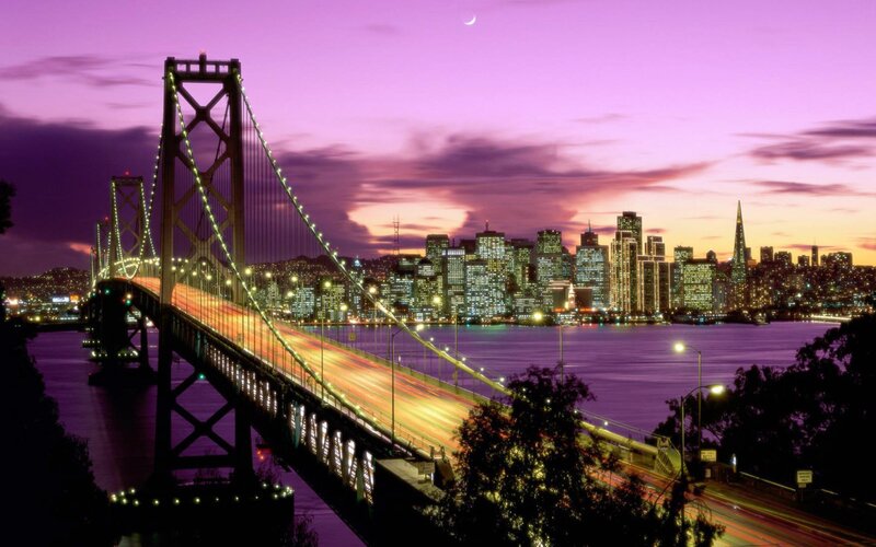 San Francisco skyline at dusk