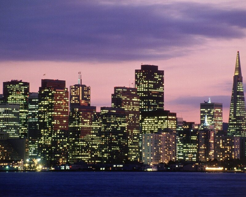 San Francisco skyline at dusk