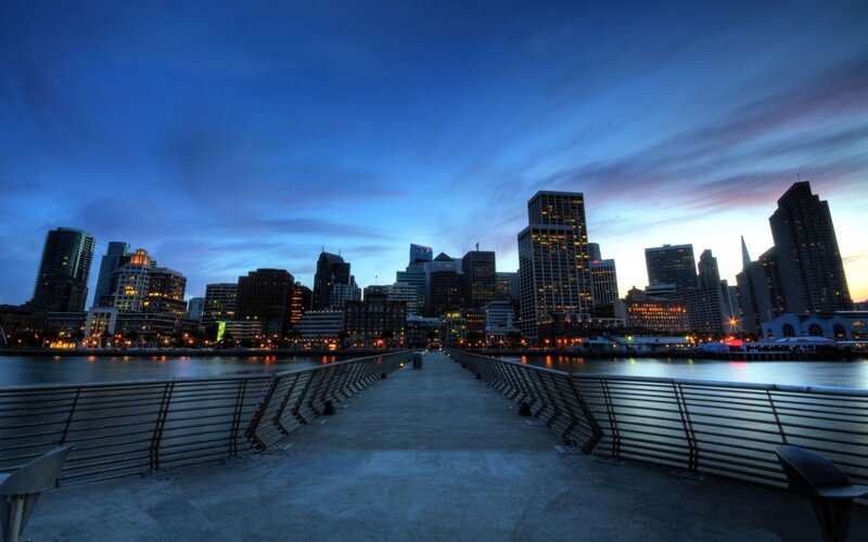 San Francisco skyline at dusk