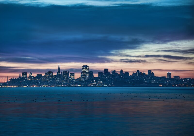 San Francisco skyline at dusk
