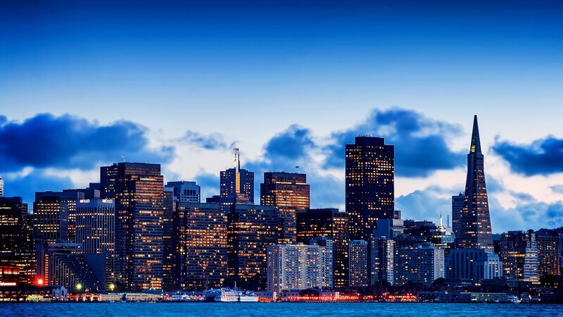 San Francisco skyline at dusk