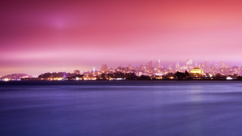 San Francisco skyline at dusk