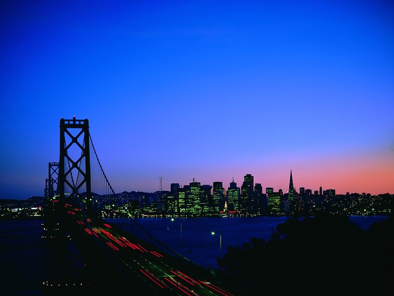 San Francisco skyline at dusk