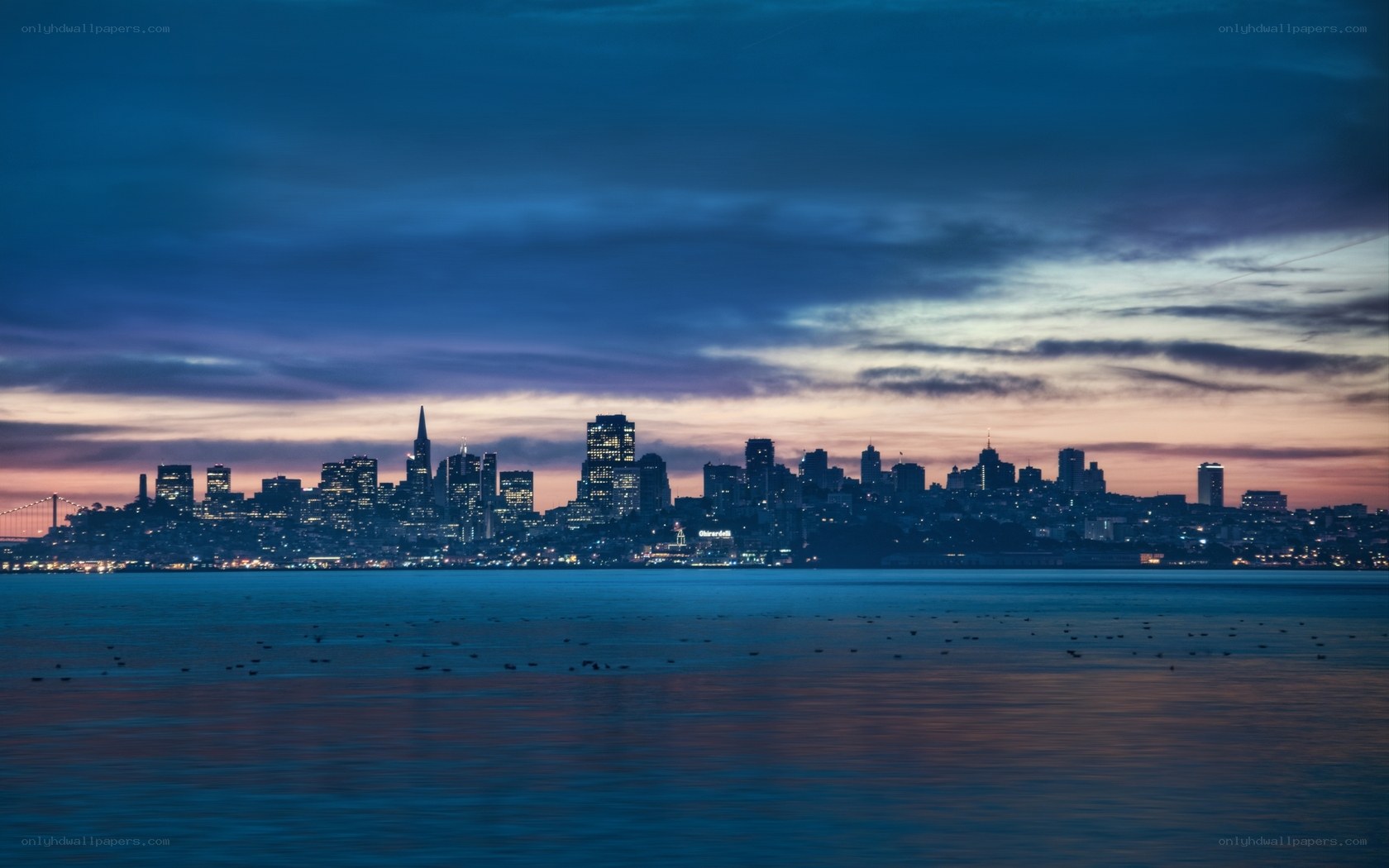 San Francisco skyline at dusk