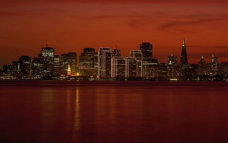 San Francisco skyline at dusk