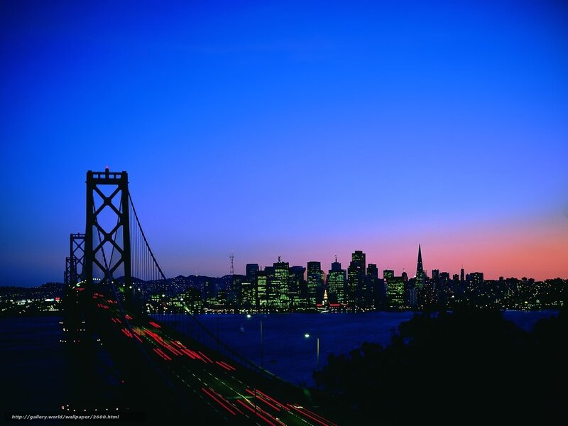 San Francisco skyline at dusk