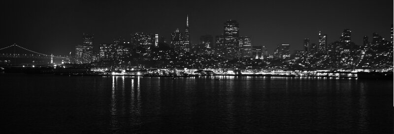 San Francisco skyline at night