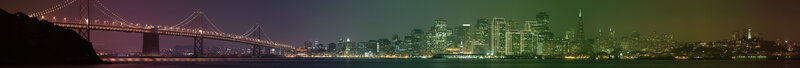 San Francisco skyline at night