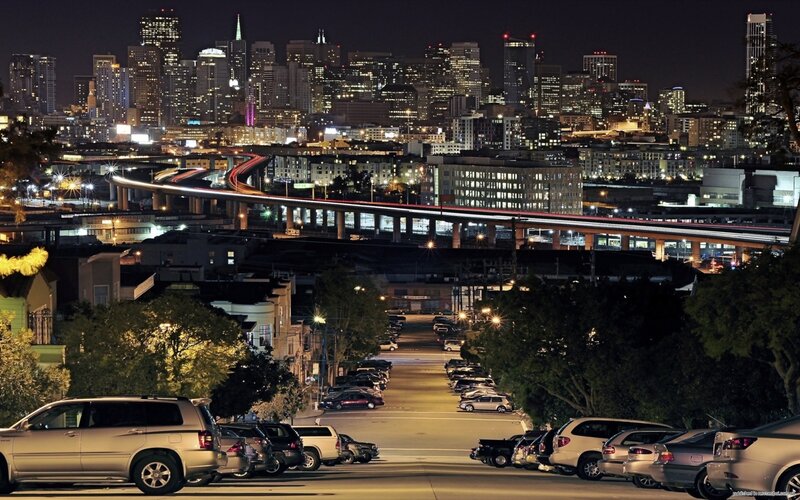 San Francisco skyline at night