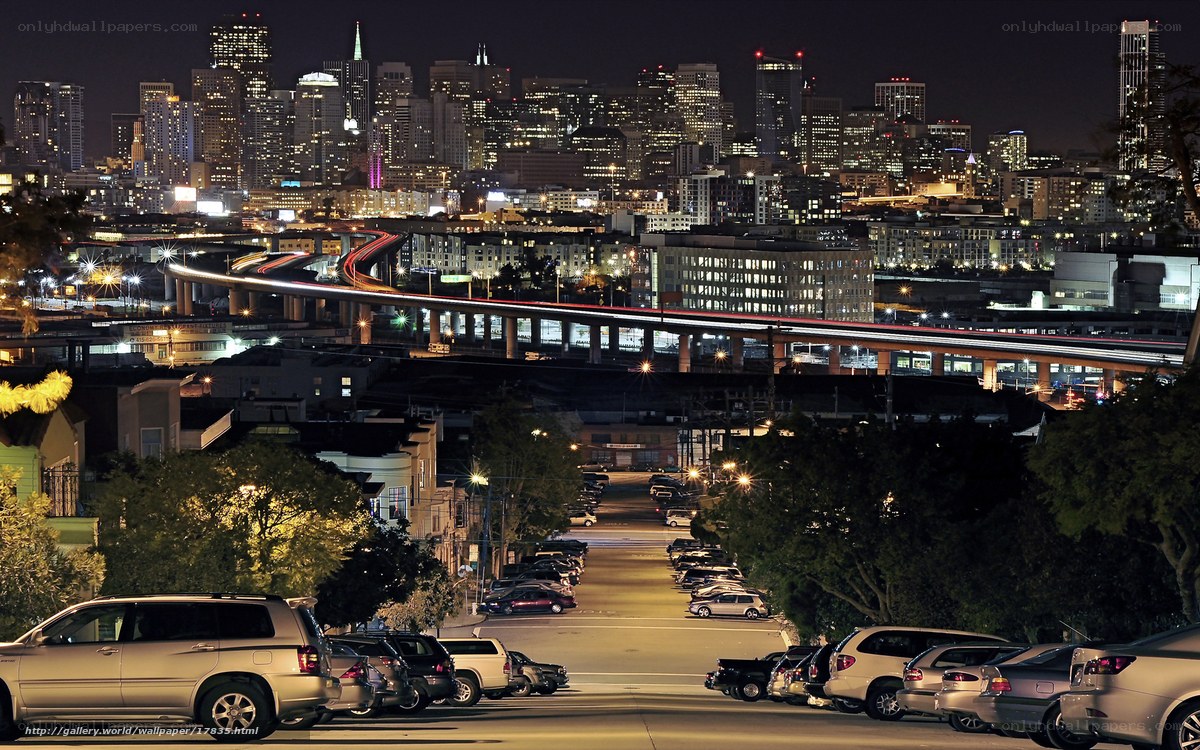 San Francisco skyline at night