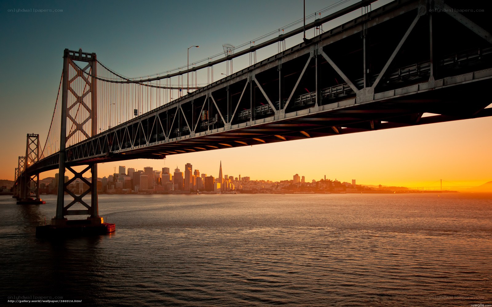 San Francisco skyline at sunset
