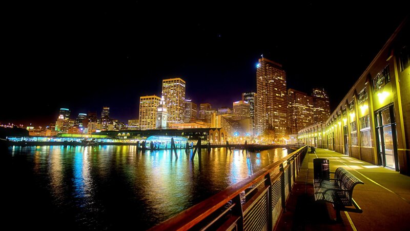 San Francisco Skyline — Black, Calm