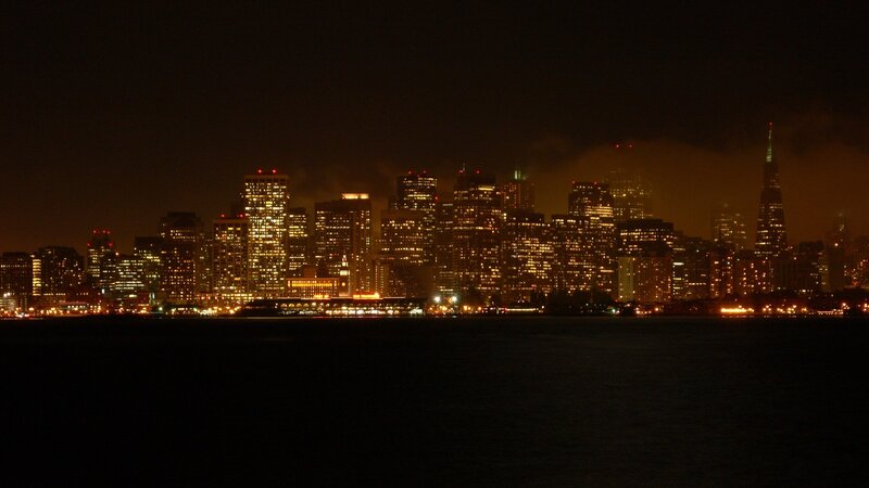 San Francisco Skyline — Black, Dark