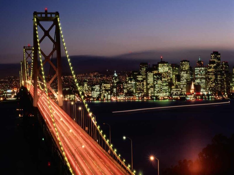 San Francisco Skyline — Blue, Dramatic