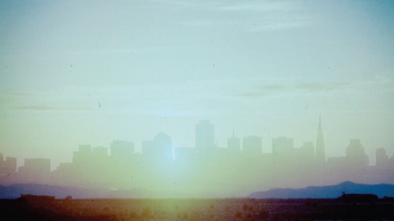 San Francisco Skyline — Blue, Hazy, Sunset