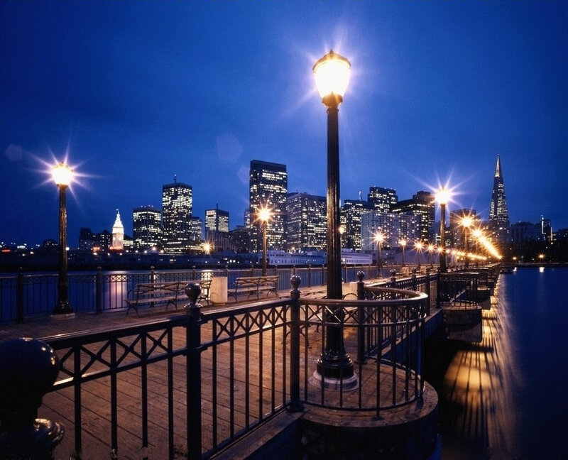 San Francisco Skyline — Blue, Serene, Night
