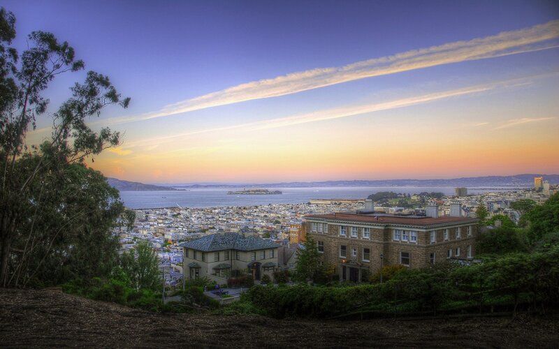 San Francisco Skyline — Blue, Serene, Sunset