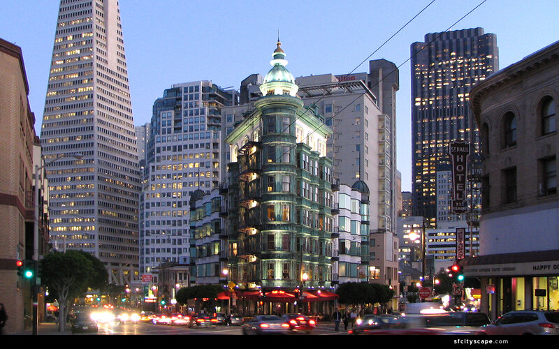 San Francisco Skyline — Blue, Urban