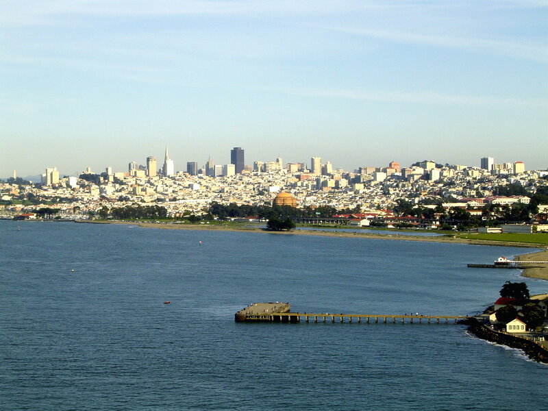 San Francisco skyline from the water